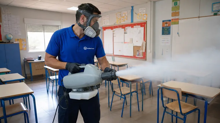 Desinfección por nebulización de NoMasCucas en Terrassa
