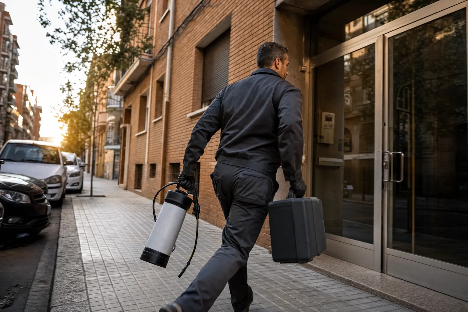 Empresa de control de plagas trabajando en Terrassa